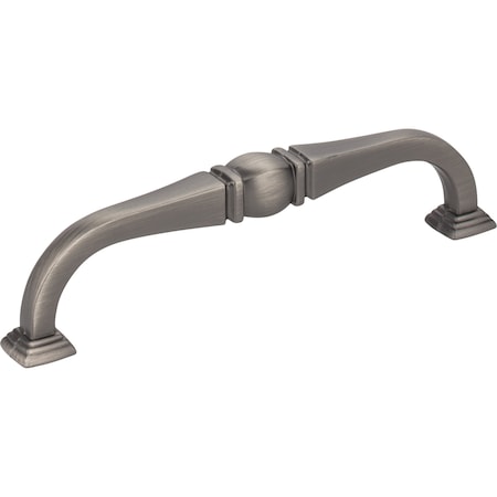 Jeffrey Alexander 128 mm Center-to-Center Brushed Pewter Katharine Cabinet Pull 188-128BNBDL
